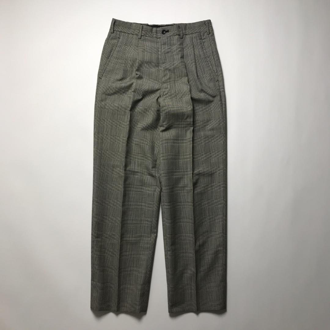 コムデギャルソン オムドゥ AD1991 千鳥格子 2タックスラックス