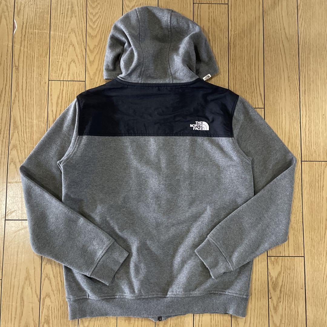 THE NORTH FACE フルジップパーカー 古着 グレー Mサイズ