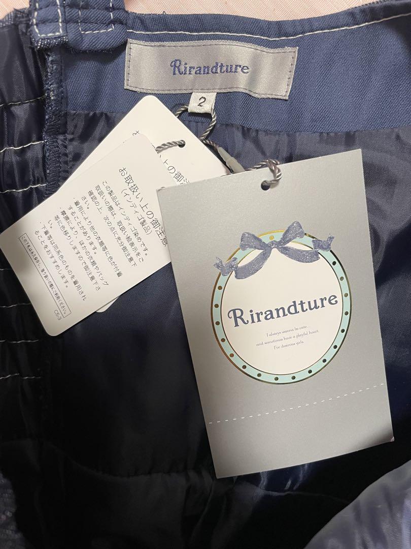 Rirandture NEWサイドプリーツコルセットワンピース （ネイビー