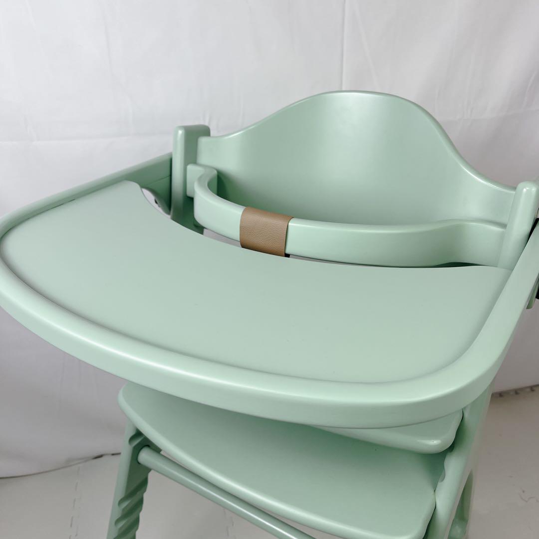 【美品】yamatoya 大和屋 ベビーチェア アッフルチェア ハーブグリーン