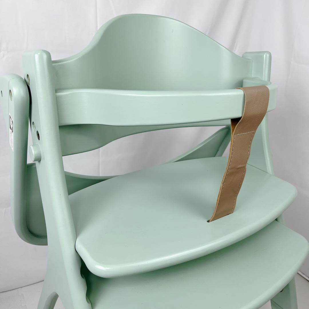 【美品】yamatoya 大和屋 ベビーチェア アッフルチェア ハーブグリーン
