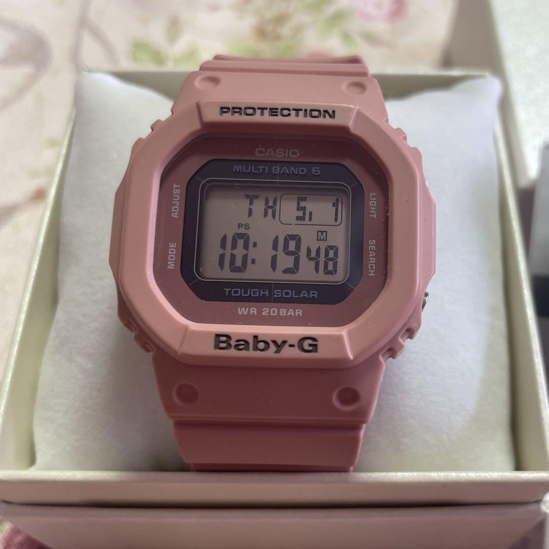 BABY-G デジタル腕時計 スモーキーピンク