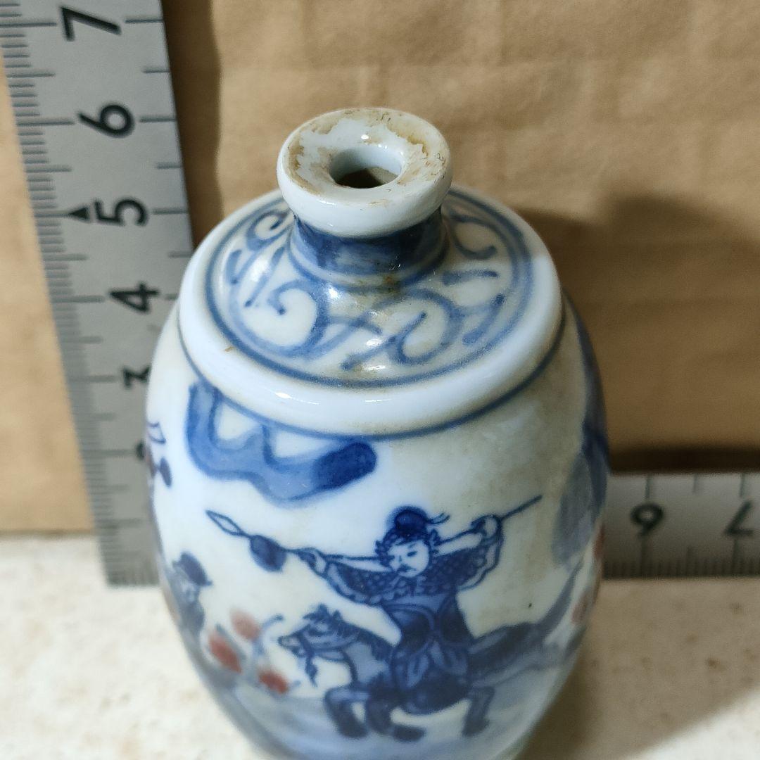 染付鼻煙壶 清時代 茶道具 置物 中國古美術 - メルカリ
