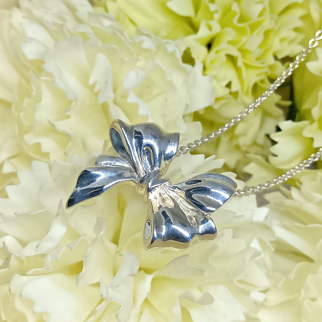TIFFANY　　925　ネックレス　リボン　SILVER　MEXICO
