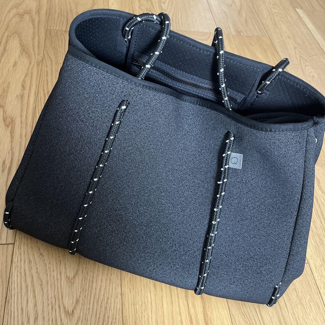 qbag paris ブラック マザーズバッグ