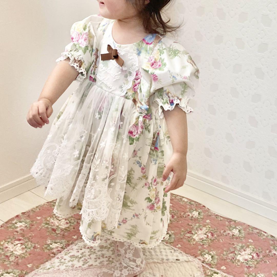 ハンドメイド子供服 春のドレスワンピース