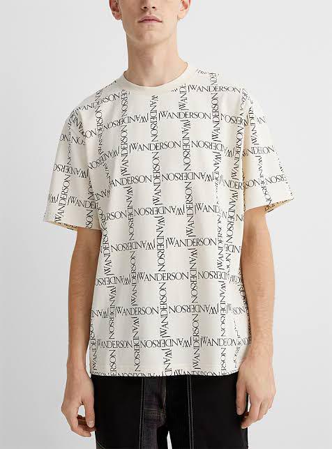 j.w anderson logo grid tee t-shirt