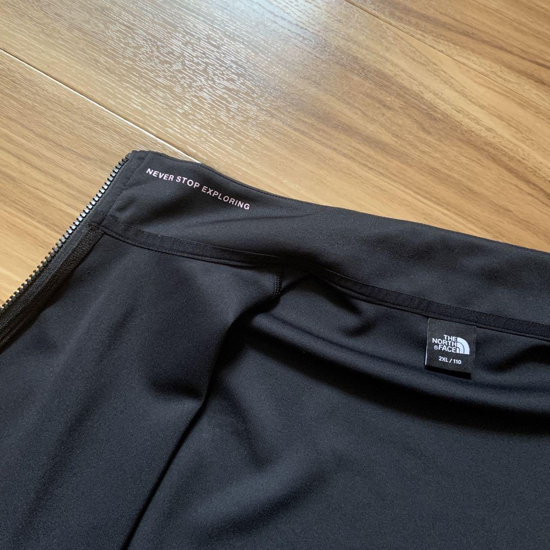 XXLノースフェイス黒ブラックトラックジャケットジャージNORTHFACE