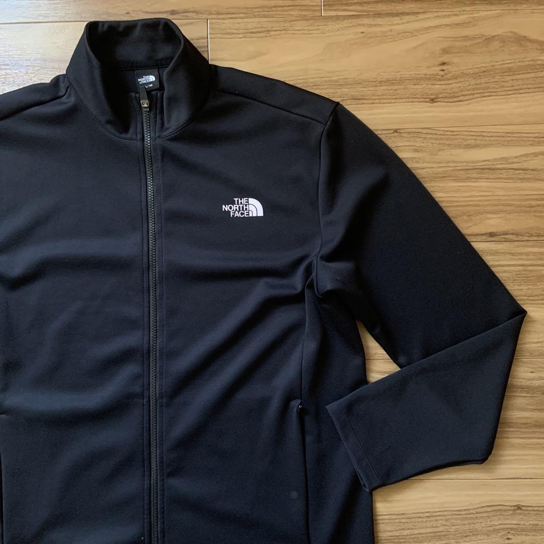 XXLノースフェイス黒ブラックトラックジャケットジャージNORTHFACE