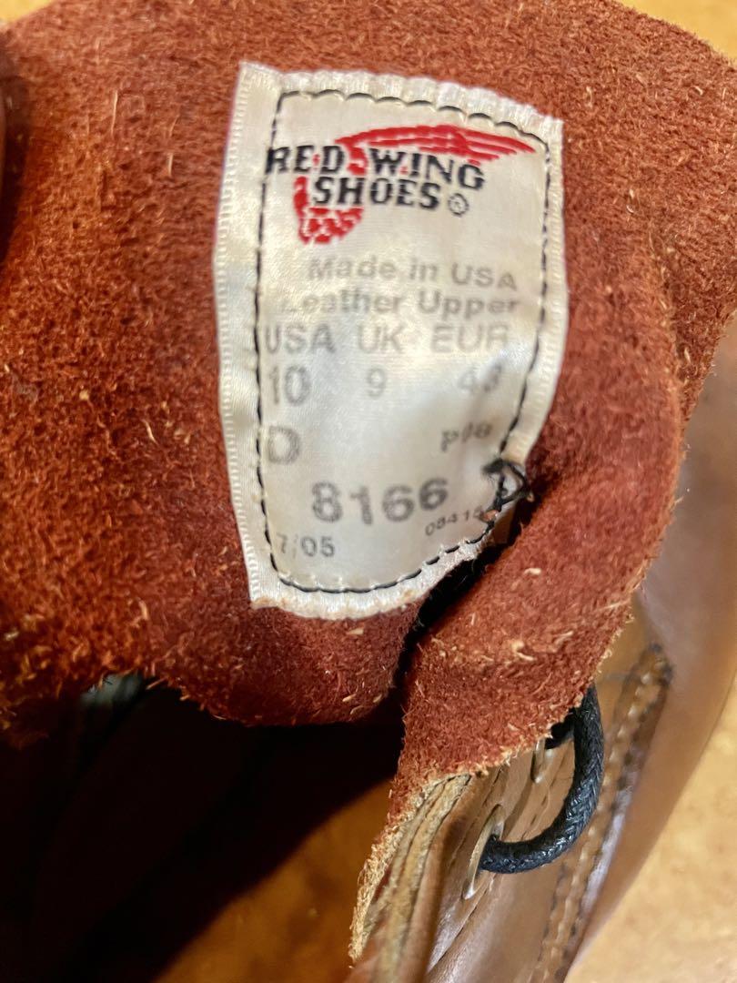 RED WING 8166 レッドウィング 05年製 US10 羽刻印 - メルカリ