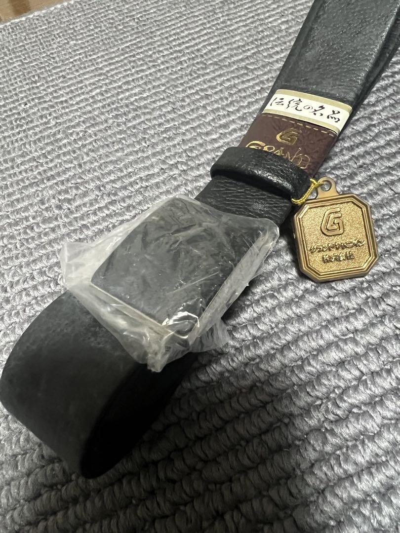 伝統名品　GRANDCANYON グランドキャニオン　高品質ベルト 木箱付　黒