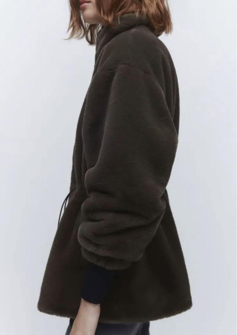 大人気 完売商品 ZARA ザラ フェイクファー カーディガン H&M