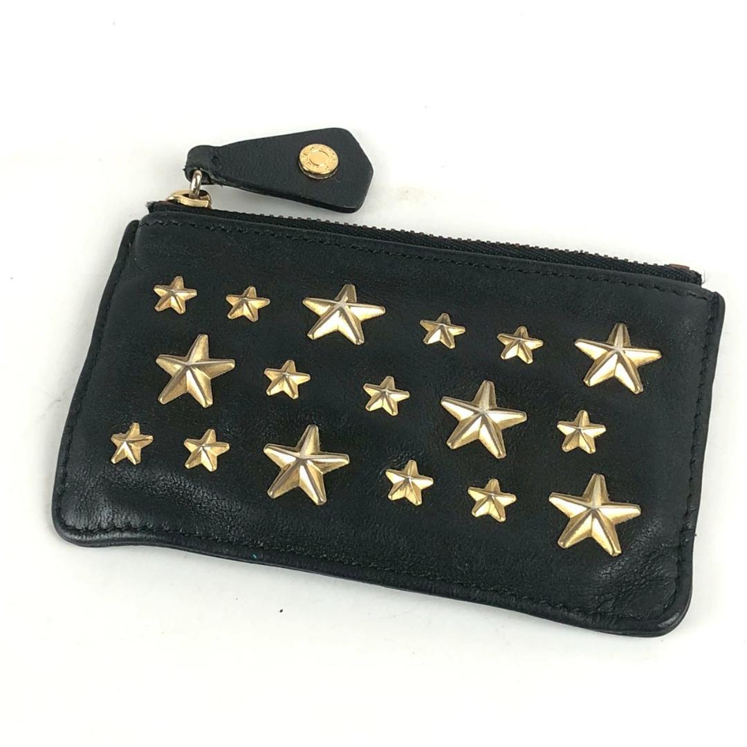 JIMMY CHOO ジミーチュウ スタッズ コインケース ブラック レディース
