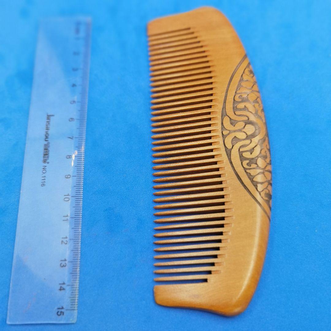 【整理番号:BF036】桃木製大櫛