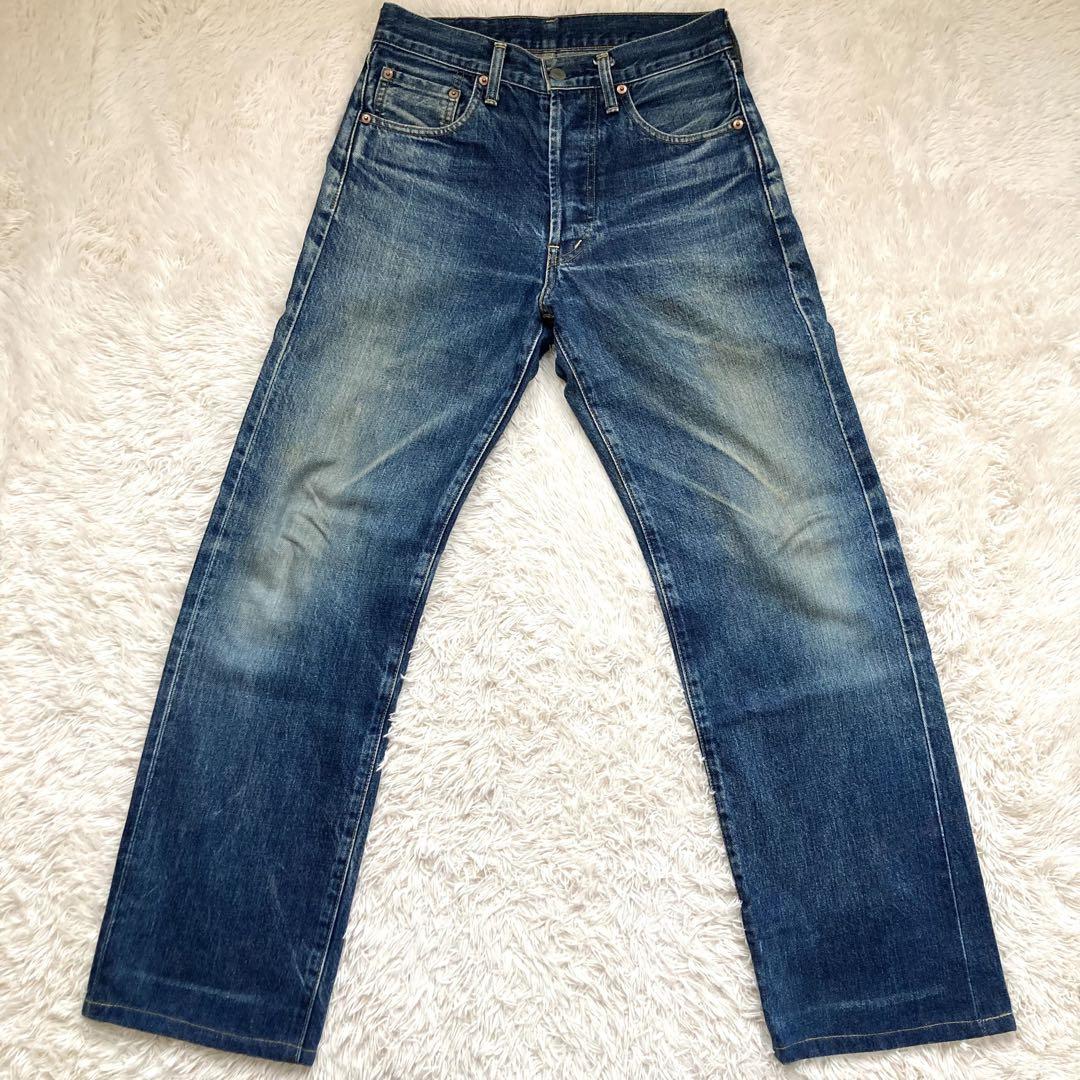 USA製 リーバイス503BXX W29/L34 ビッグE 赤耳 レザーパッチ