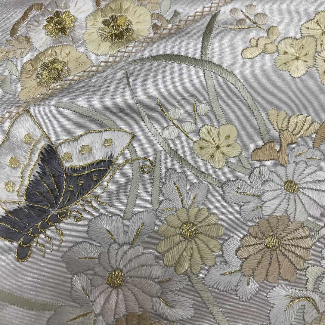 正絹 六通袋帯 豪華刺繍 画像8