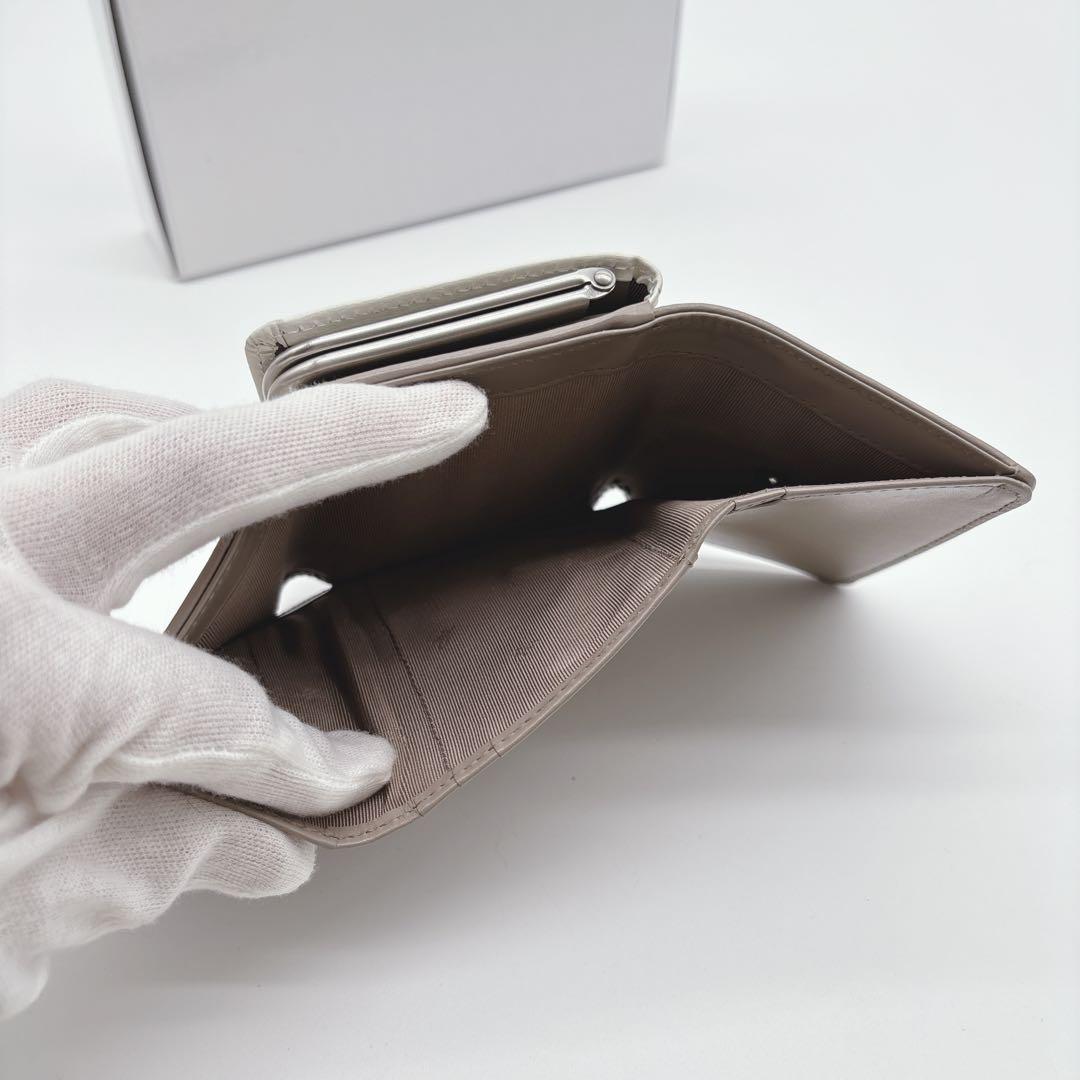未使用品♡アニエスベー　三つ折り財布 バイカラー がま口 コンパクトウォレット