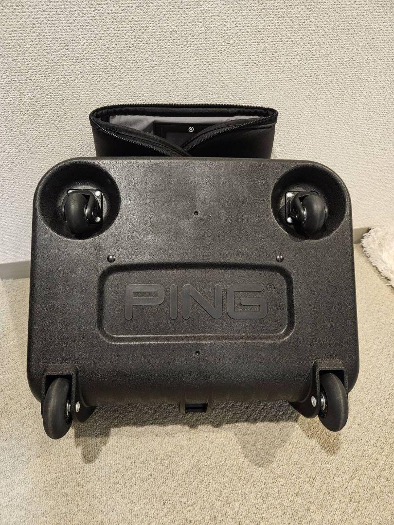 美品PINGピンゴルフ用ハードトラベルバッグケース　中古品　折り畳み可能です。