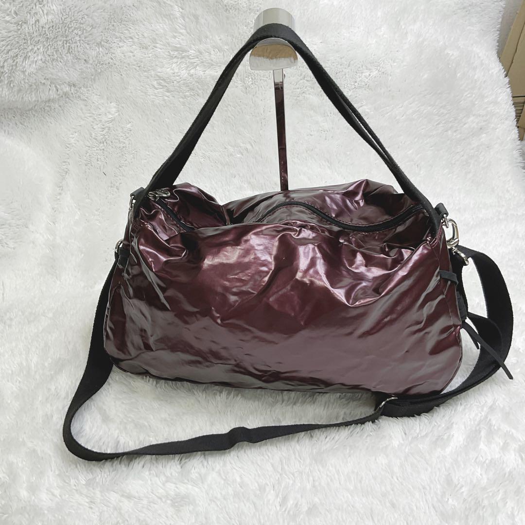 【美品】ジャックゴム　サイドリボン　ショルダー　バッグ　2way ポーチ付
