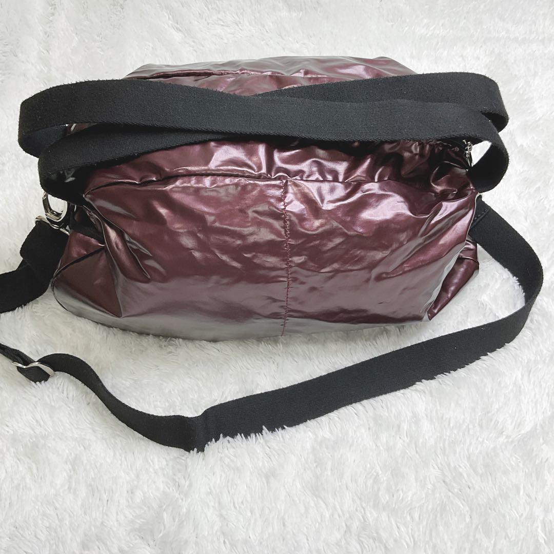 【美品】ジャックゴム　サイドリボン　ショルダー　バッグ　2way ポーチ付