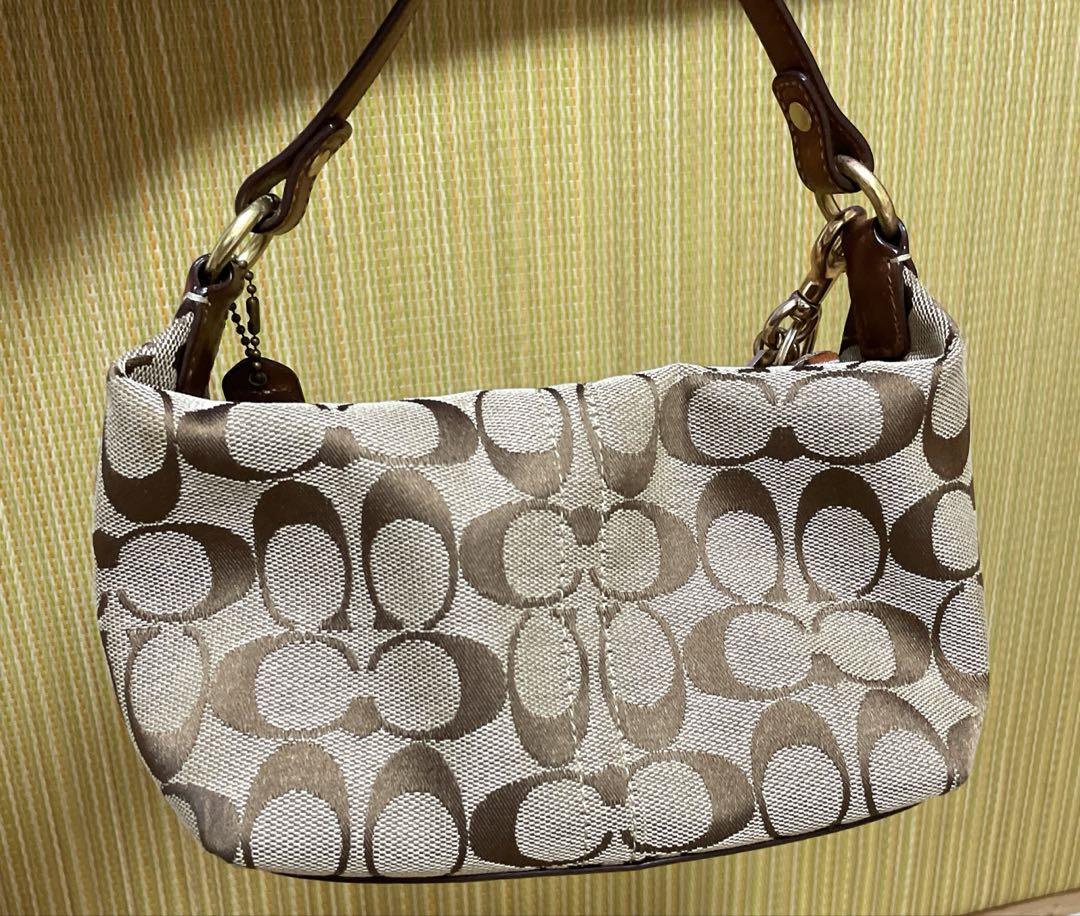 【人気ショップが最安値挑戦！】 COACH シグネチャーワンショルダーハンドバッグ タッセル バッグ