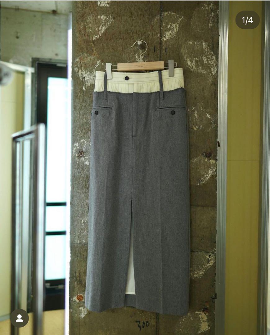 janesmith HERRINGBONE SLIT SKIRT スカート