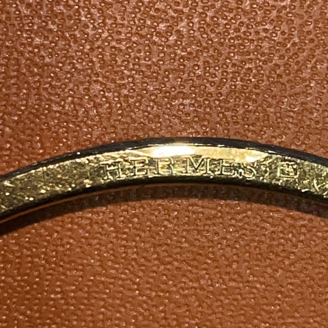 HERMES　エルメス　ケリー　バングル　ゴールド　金　黒　ブレスレット
