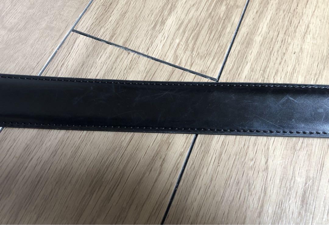 専用です Brooks Brothers レザー ベルト 黒 36 イタリア製