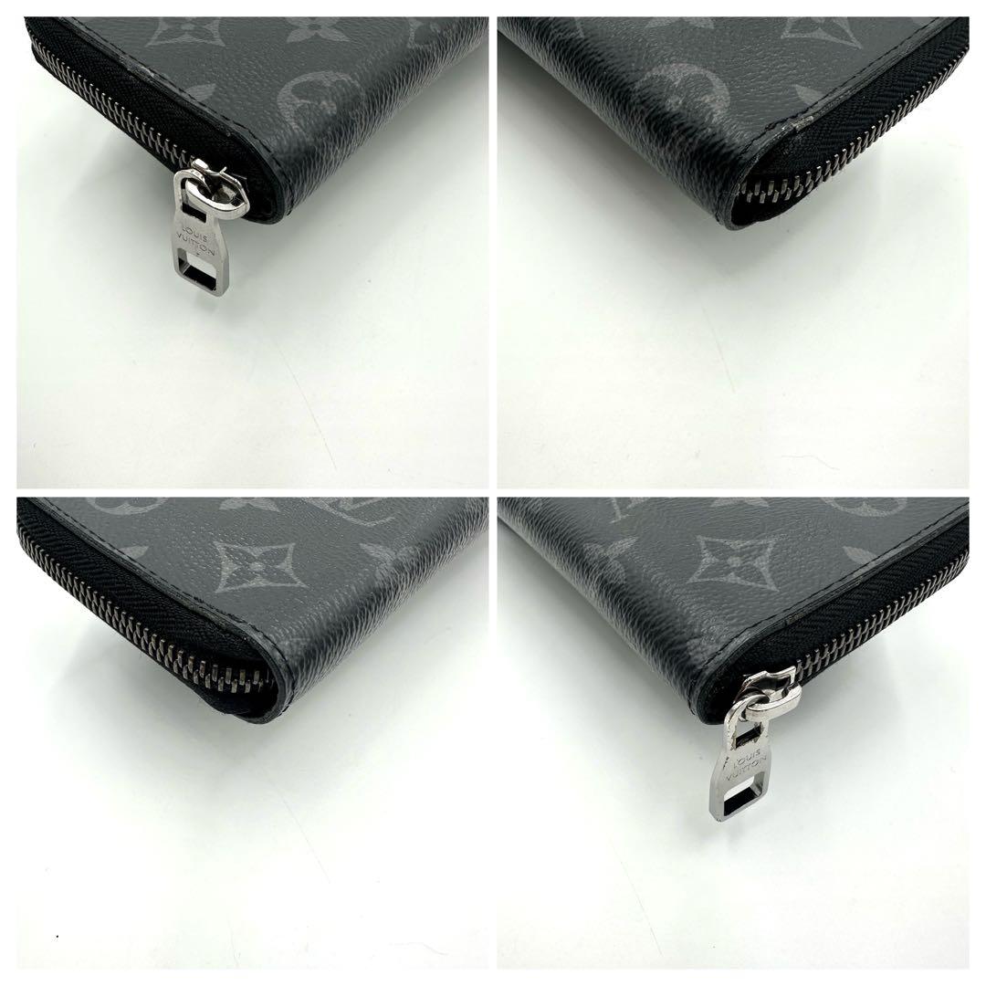 【美品】 ルイヴィトン 長財布 ジッピーウォレット エクリプス ヴェルティカル
