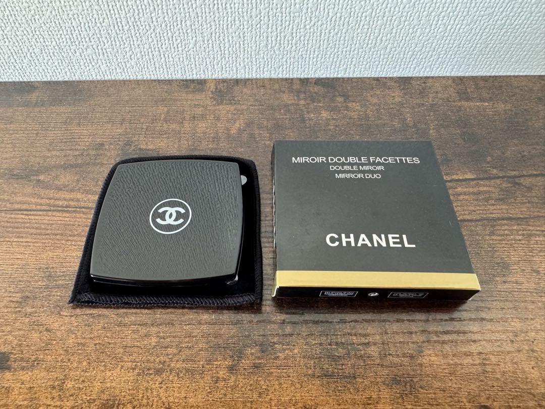 CHANEL シャネル ダブルコンパクトミラー ブラック 化粧鏡 新品未使用品⑦