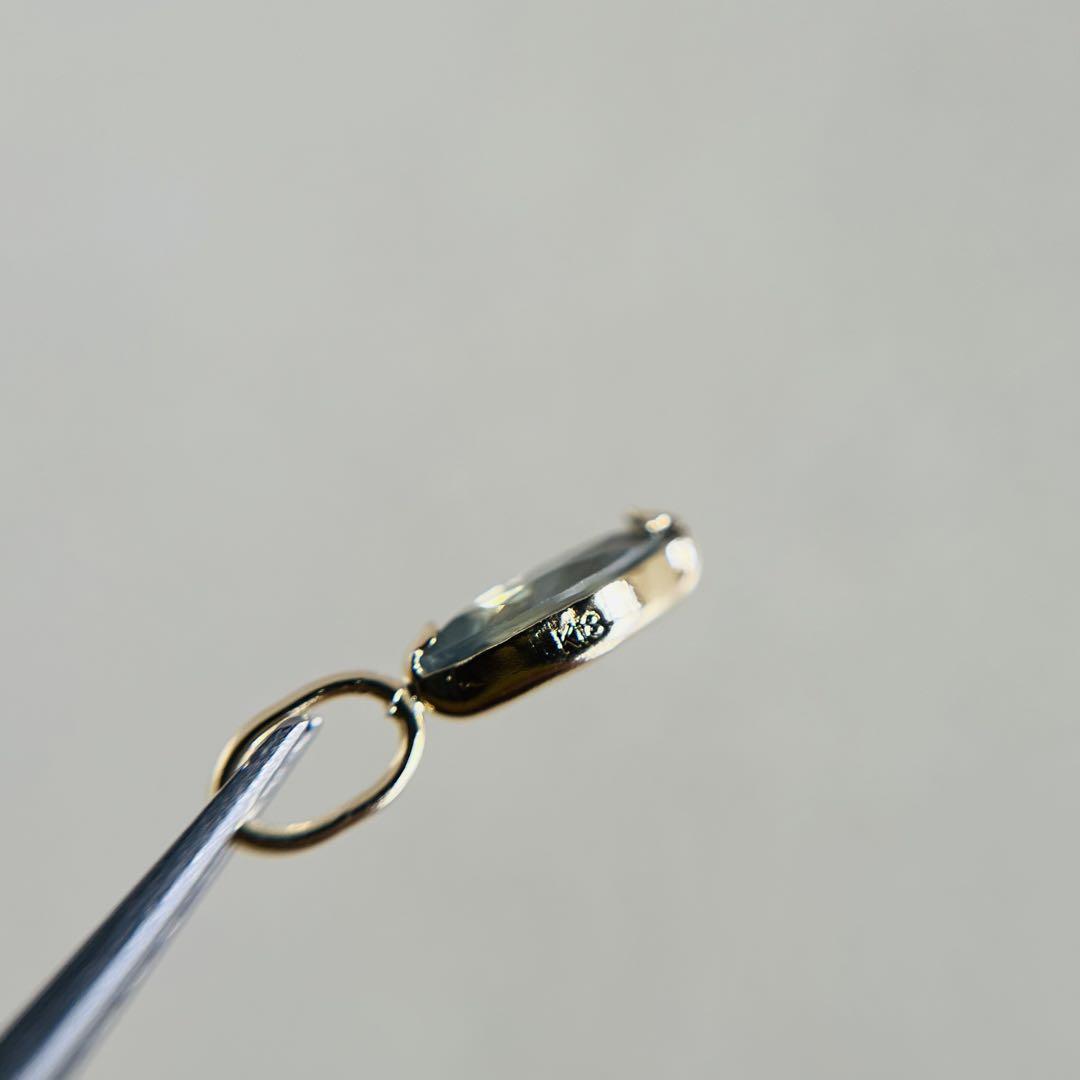 K18 天然石アレキサンドライトMQ 希少 レア ペンダントトップ 18