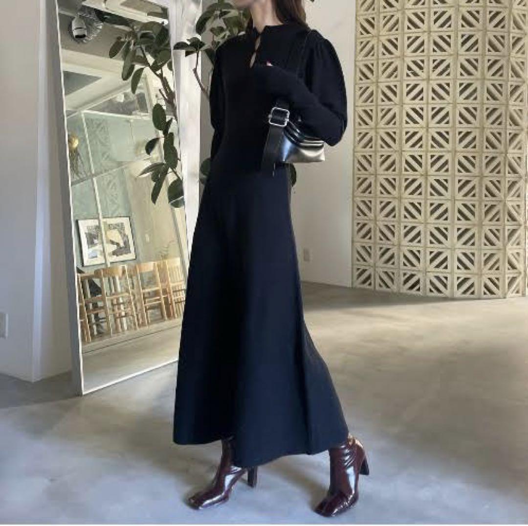 AMERI UND PUFF SLEEVE AND FLARE DRESS