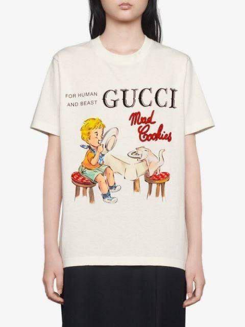 総合2位 GUCCI MAD COOKIES Tシャツ CswQX-m57244699217 100%新品得価