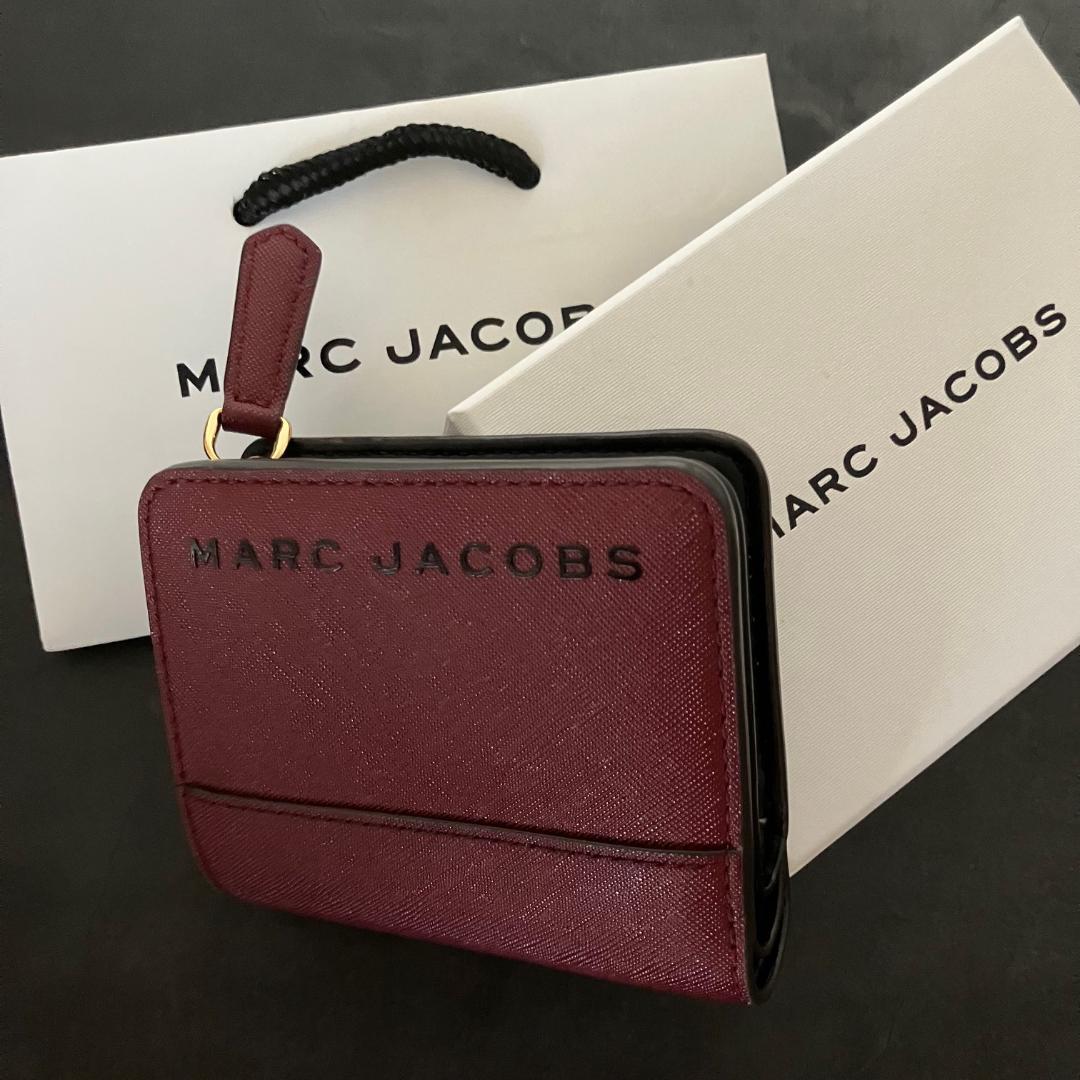 MJ マークジェイコブス 財布 折り財布 バーガンディ レディースMARC JACOBS
