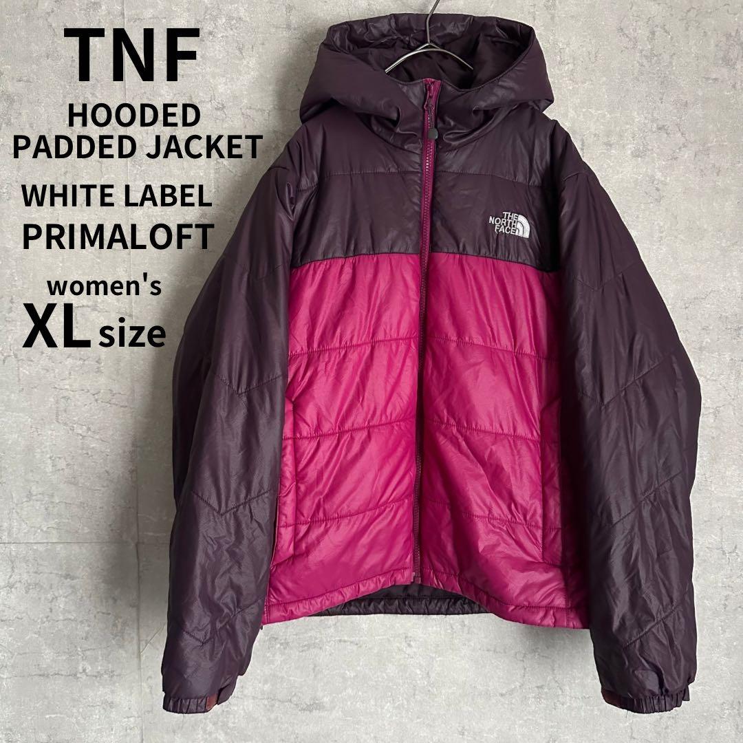 ノースフェイス フード付きパデットジャケット プリマロフト パープル XLXL LL THE NORTH FACE