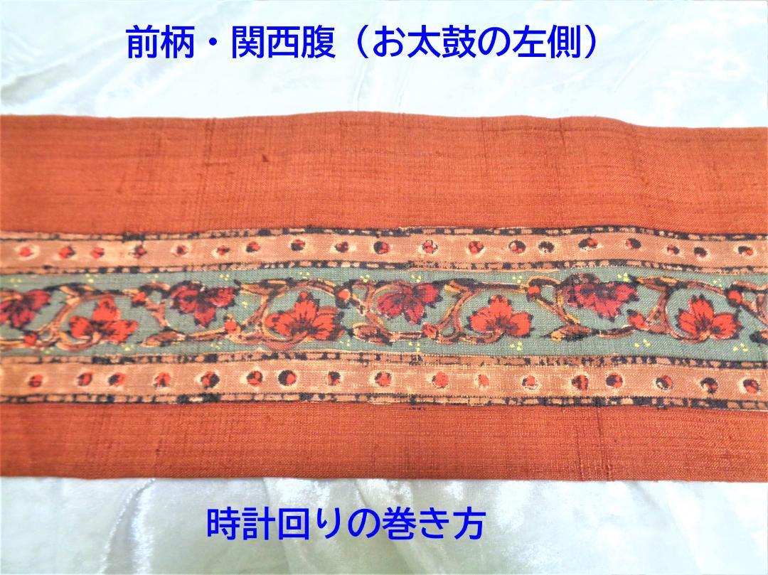SO-645 名古屋帯 開き名古屋 太鼓柄 正絹 絞り 創華 高級 逸品