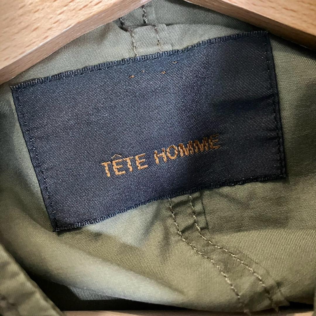 TETE HOMME 金具ボタン デザイン ミリタリージャケット N628