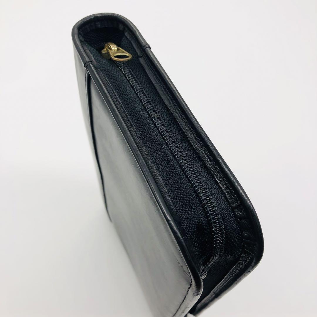 オールドCOACHターンロックレザーメモ帳手帳　ブラック オールドコーチ 希少レア 6穴 システム手帳 ブラックレザー