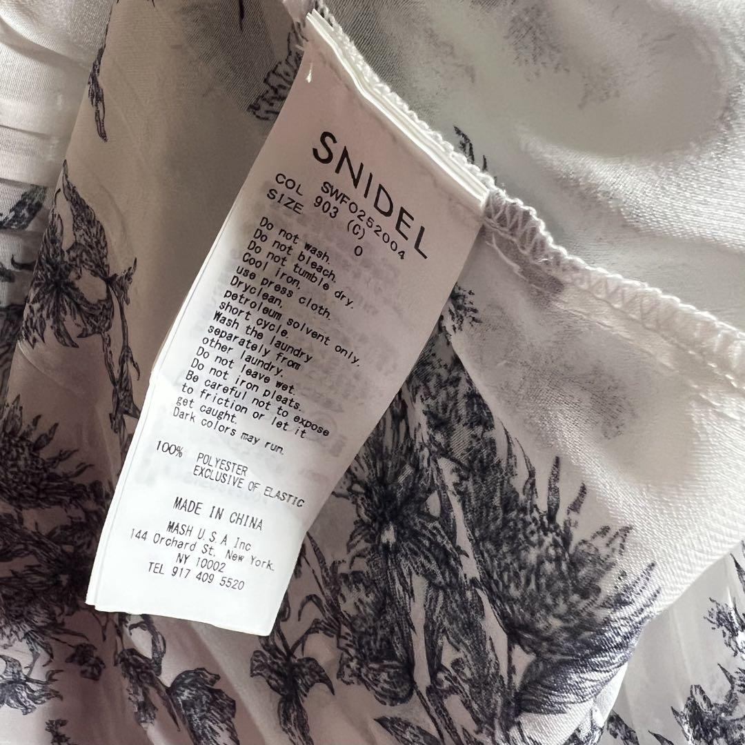 SNIDEL スナイデル Sustainable20周年プリントワンピース C