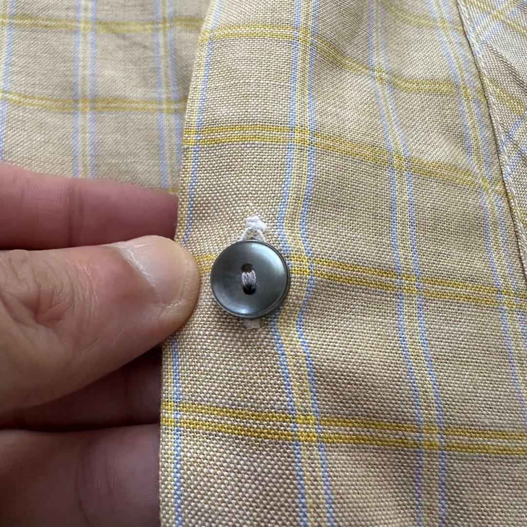 レア 70s vintage ボックスシルエット 長袖 チェックシャツ