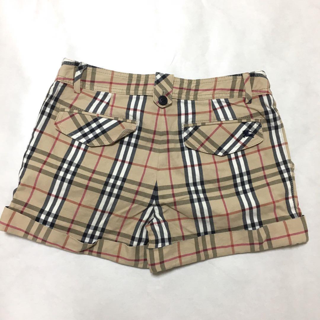 貴重 人気カラー バーバリーブルーレーベル ノバチェック柄ショートパンツ バーバリーブルーレーベル ノバチェック柄ショートパンツ