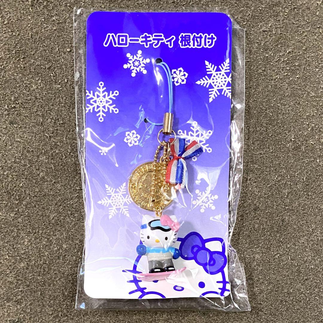 ご当地キティ　クリスマス限定　サンタ雪だるま　根付けストラップ 希少 クリスマス限定 ハローキティ 根付け ストラップ 雪だるま