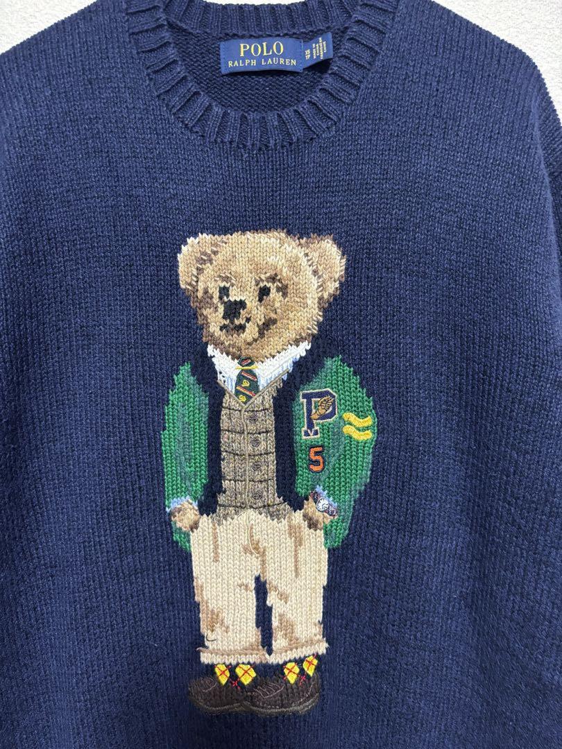 ポロラルフローレン 現行 ロゴ刺繍 ニット セーター ☆ ポロ ラルフローレン 刺繍ロゴ ポニー ケーブル編み ニット