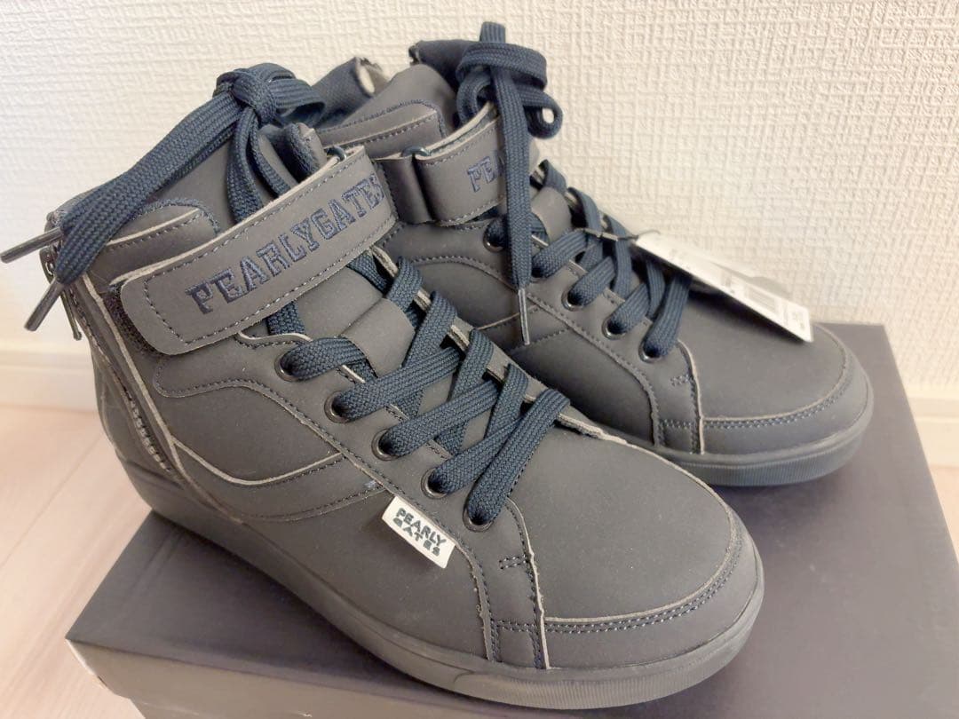 PEARLY GATES グレー ハイカットシューズ 89