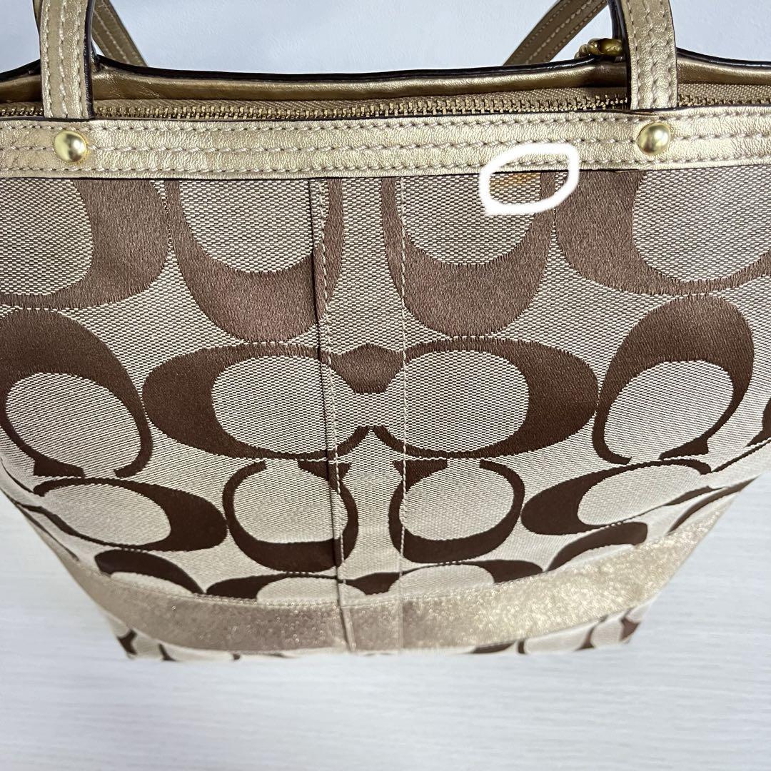 希少COACHコーチ シグネチャー マザーズバッグ トートバッグ