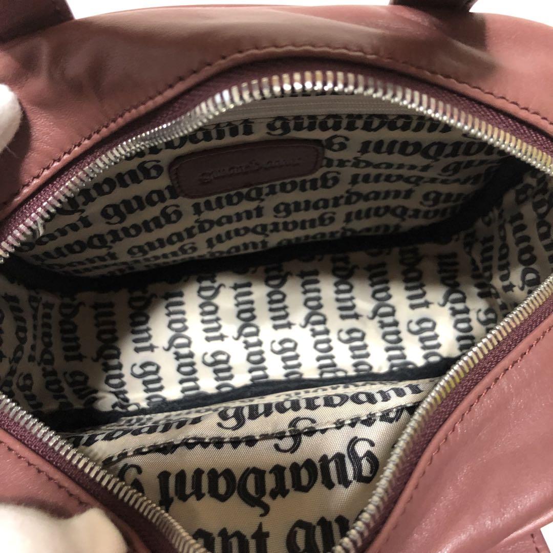 新品　牛革　guardant 2wayバッグ　ショルダー付き　ダスティピンク