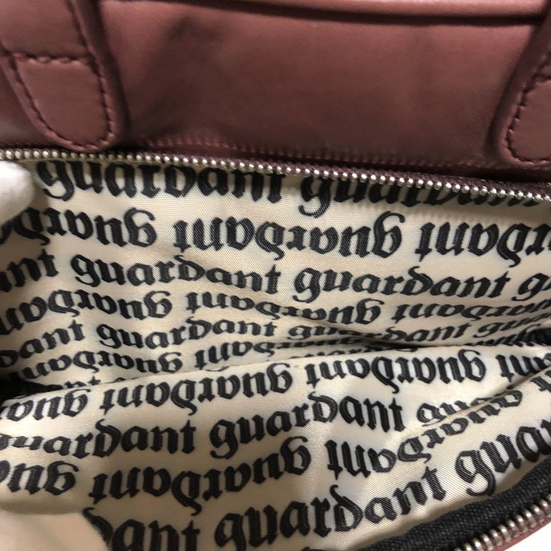 新品　牛革　guardant 2wayバッグ　ショルダー付き　ダスティピンク