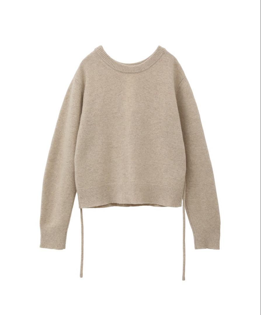 広瀬すず×クラネ  W FACE CENTER SLIT KNIT TOPS