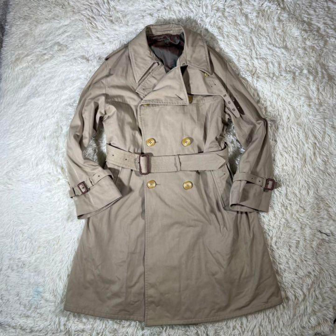 最新 ビームスプラス 美品 Sサイズ 玉虫色 ベージュ トレンチコート