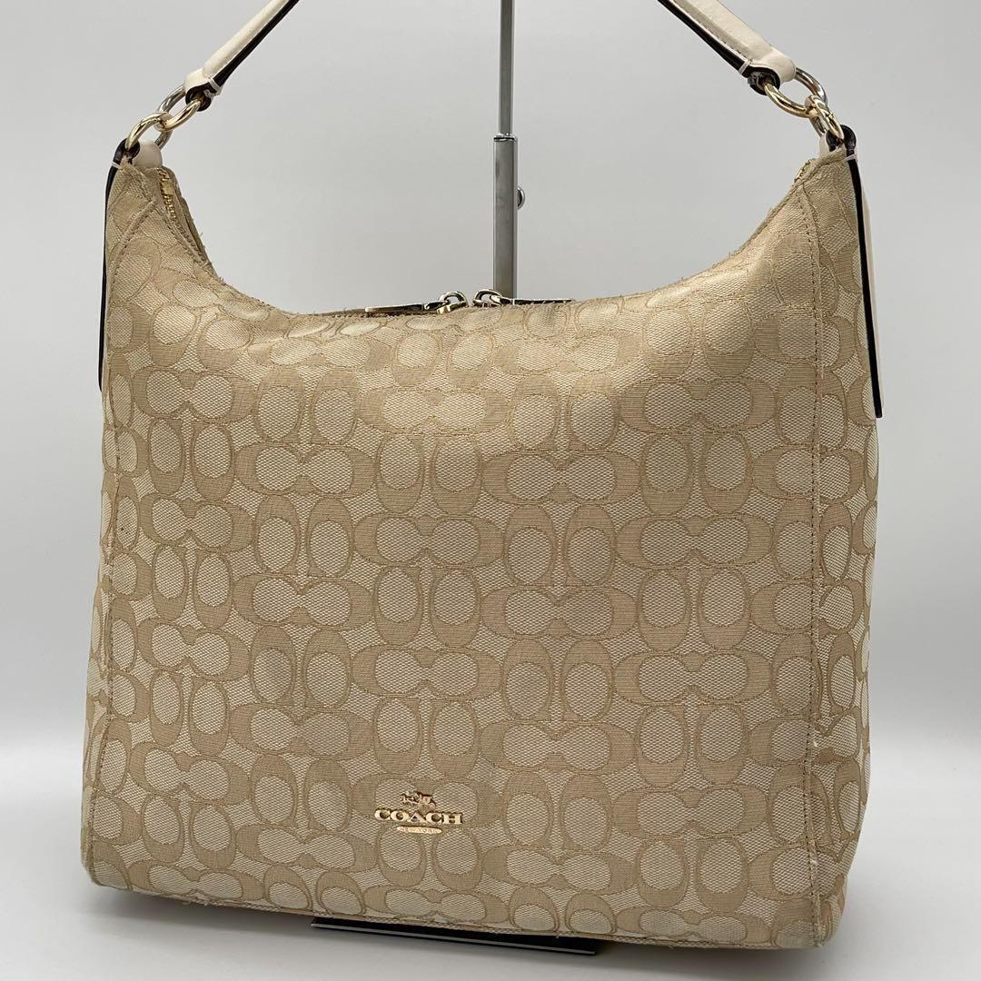 【美品】COACH シグネチャー ハンドバッグ トートバッグ 手提げかばん